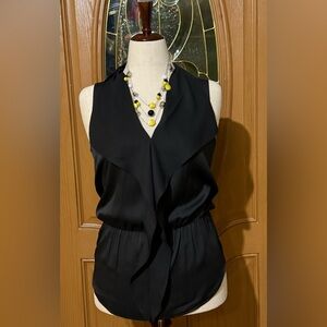 NWT - Ann Taylor Black Sleeveless Top - Size 6